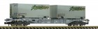 865242 Fleischmann Container carrier car type Sgns with containers FATTORINI